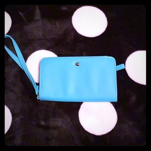 Teal Phone Wallet Wristlet